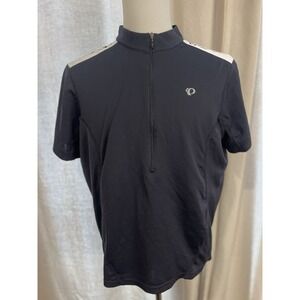 Pearl Izumi Jersey Black With White Trim Accent Size Xl Quarter‎ Zip